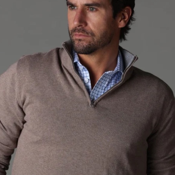 NWT Collars & Co. Semi-Spread Collar Polo Blue Twttersall Mens Size Medium Tall - Picture 4 of 11